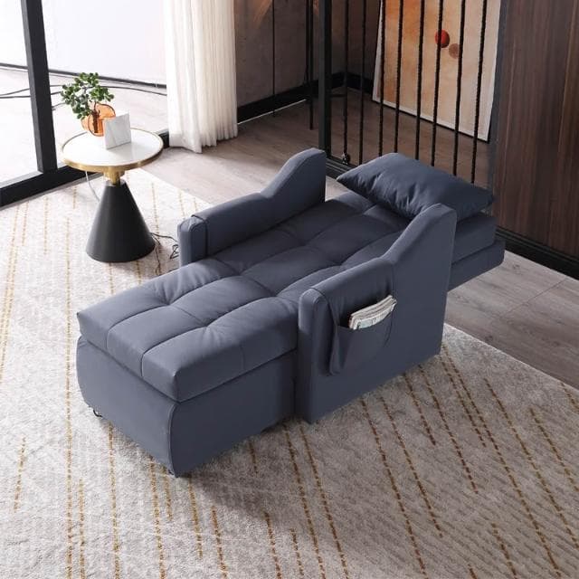 📜開立發票📜 電動沙發躺椅 懶人沙發椅 單人按摩椅 小戶型家用休閑躺椅 會所休閑按摩椅 科技布藝按摩椅