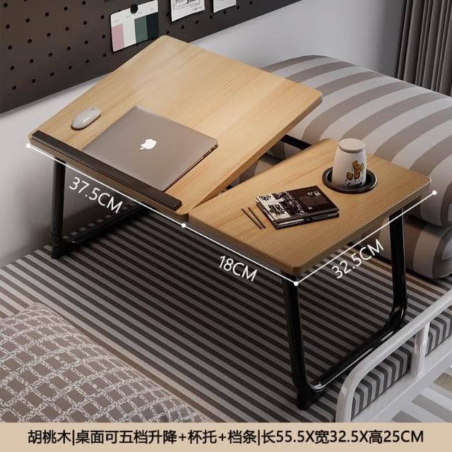 可升降床上小桌子筆記本電腦支架臥室飄窗桌家用懶人床上桌學生宿舍寫閱讀桌折疊餐桌兒童學習寫字桌看書神器