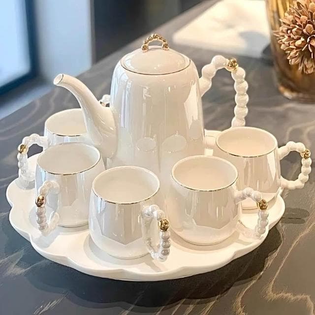 茶壺套裝輕奢高檔喬遷新居結婚茶具杯具家用客廳待客水杯水具套裝