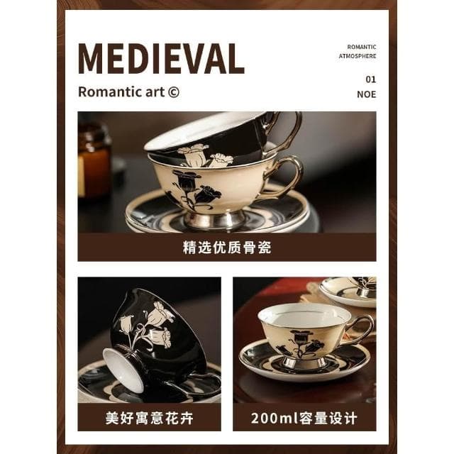 高檔精緻咖啡杯碟禮盒裝結婚情侶對杯套裝伴手禮情侶杯子禮物