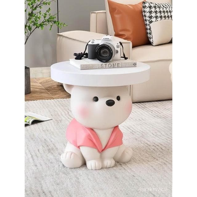 『免運~含稅』奶油風大型熊落地擺件傢居飾品茶幾客廳電視櫃沙發旁床頭喬遷禮物 QYMK