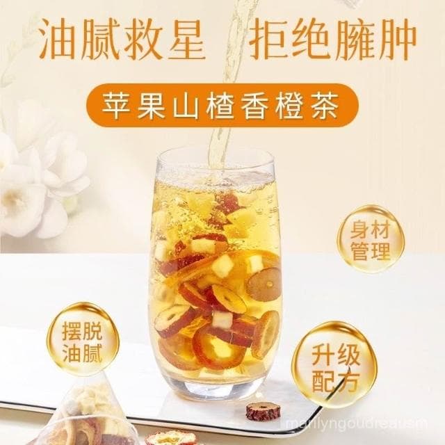 小桃喜 水果茶蘋果山楂颳颳茶橙片紅棗茶女生泡水喝的茶