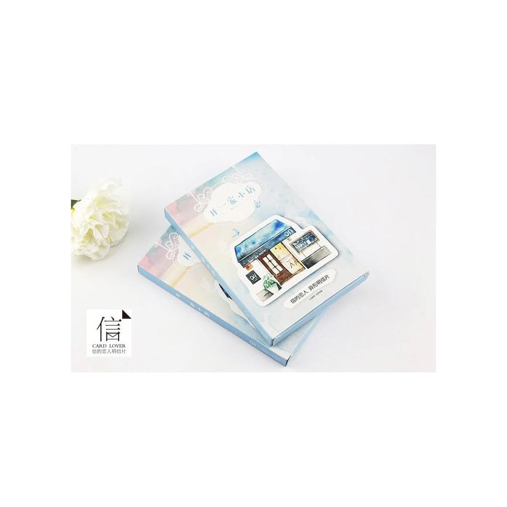 【德德小品集】明信片 開一家小店 卡片 紀念 復古 郵寄 禮物 旅遊 回憶 照片 收藏 愛 文青 信的戀人 信 卡片 精緻 裝飾房間