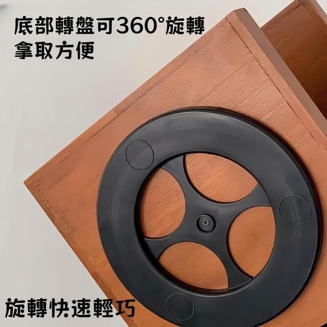 台灣出貨 旋轉復古桌上收納架 桌上收納小櫃子 木櫃 桌面收納 收納 多層 飾品收納 保養品收納 香水收納