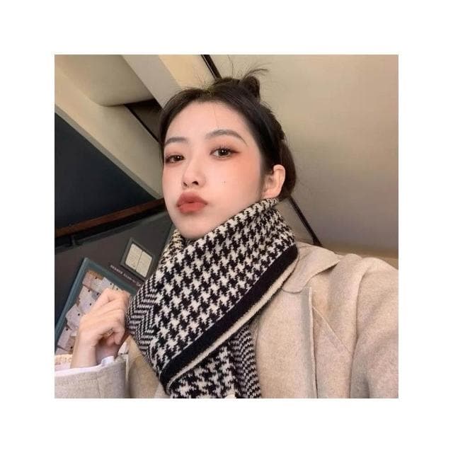 千藝✨ 日韓學院風圍脖圍巾  保暖仿羊絨圍脖 披肩加厚高質感保暖圍巾 男生圍巾 女生圍巾 聖誕節 交換禮物秋冬防寒