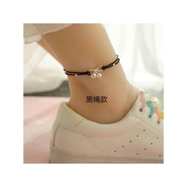 【開運堂】腳鏈２２ｃｍ內適合 女鈴鐺簡約復古民族風性感系學生紅繩宮鈴腳繩腳鍊****情侶閨蜜聖誕節情人節禮物開運堂