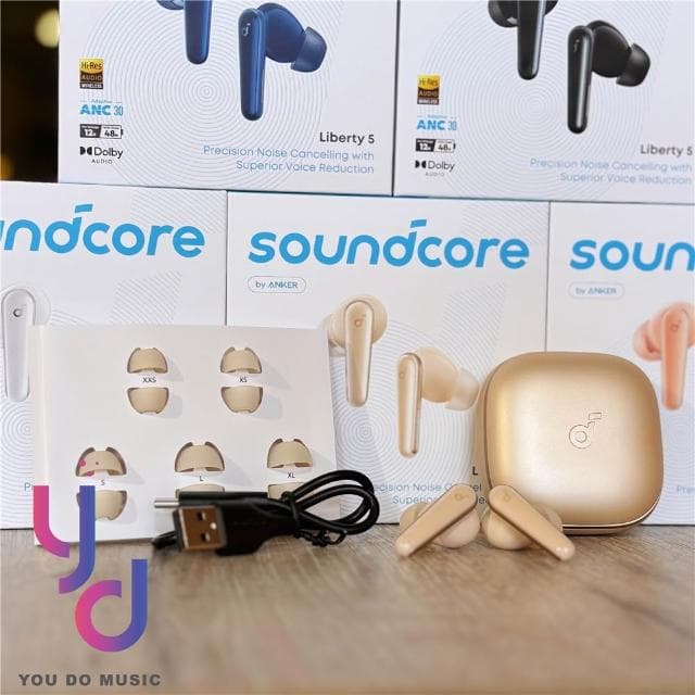Soundcore Liberty 5 主動降噪 真無線 藍牙 防水 耳機 黑/白/藍/粉/金 公司貨 兩年保固