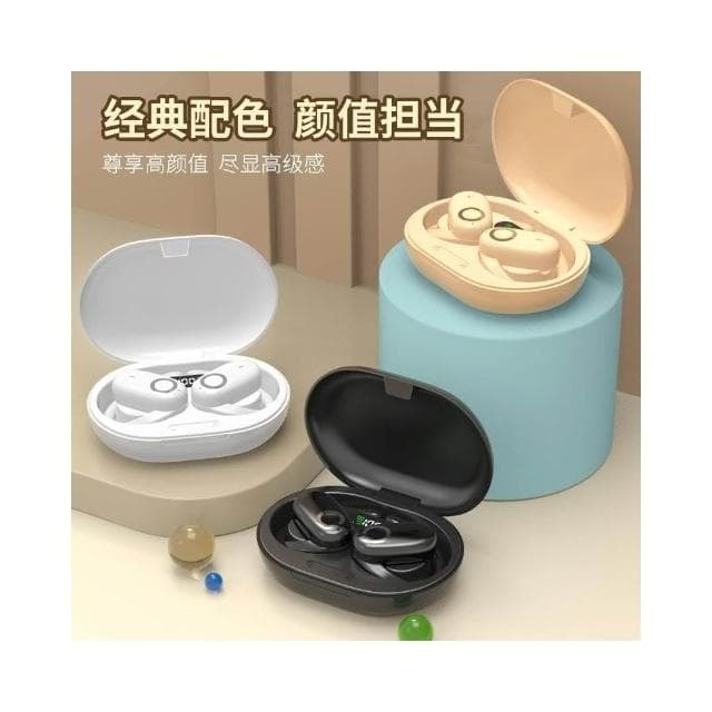 品質 台灣出貨 耳掛式藍芽耳機 運動藍芽耳機 不入耳 無線耳機 耳機 抗噪 通話抗噪防水數顯5.4藍牙耳機