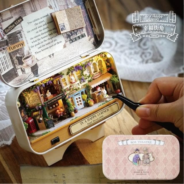 盒子劇場 智趣屋 diy小屋盒子 劇場手工制作 玩具屋女生日禮物