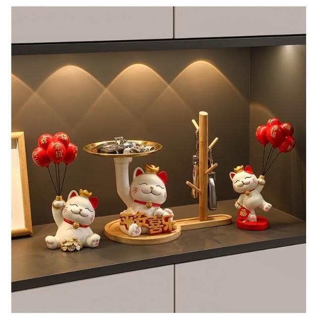 漫生活招財貓 玄關擺件 家居裝飾品 客廳裝飾 喬遷禮品 新居禮物 酒櫃電視櫃裝飾居家裝飾 開業禮物 交換