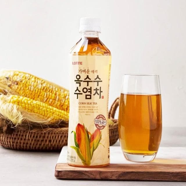 【CHARA 微百貨】韓國 樂天 LOTTE 玉米鬚茶 500ml