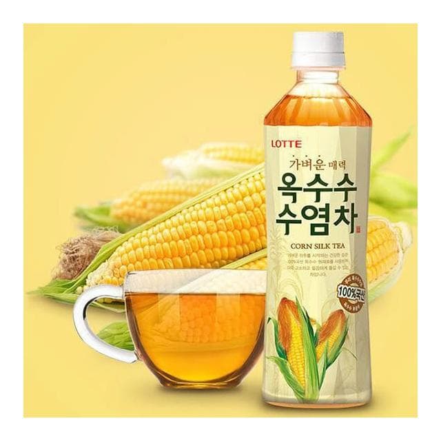 【CHARA 微百貨】韓國 樂天 LOTTE 玉米鬚茶 500ml
