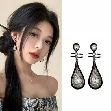 {遇見臻品}BG130中式琵琶耳環色國風新中式耳環古風流蘇耳飾清冷耳環漢服耳飾造型耳環中國風耳環氣質優雅耳環復古風耳環
