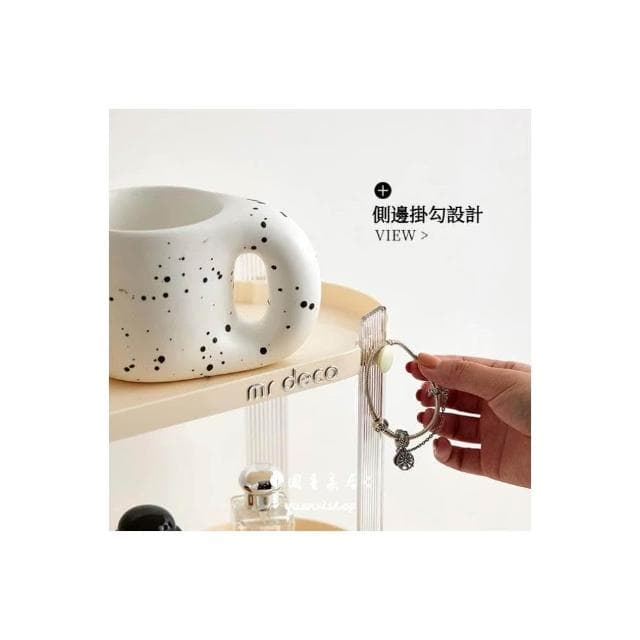 奶油風 杯架 輕奢 水杯 架子 收納 水吧 置物架 化妝品收納 馬克杯 咖啡 茶杯 茶具 放置 架