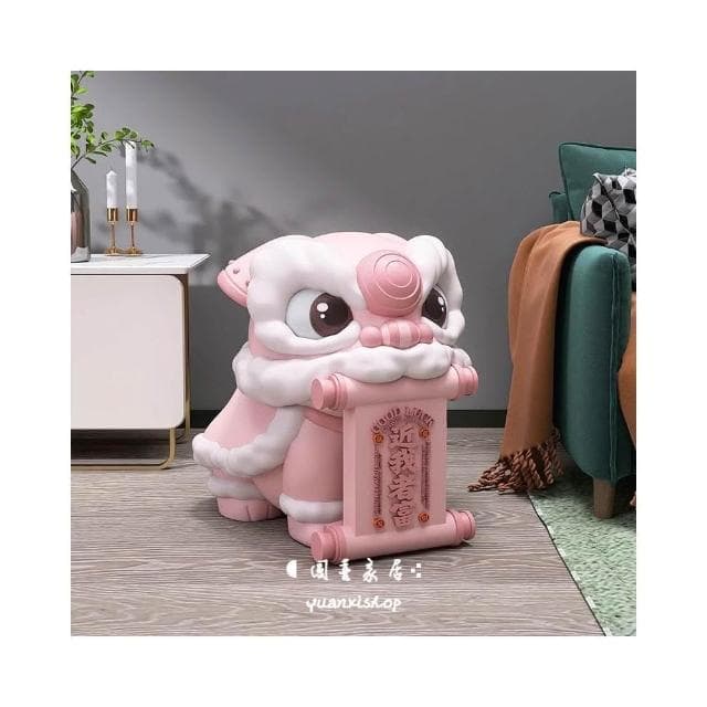 大尺寸招財舞獅擺件( 裝飾/招財貓/開運招財貓/招財/節日禮物/開業禮物/喬遷禮物)