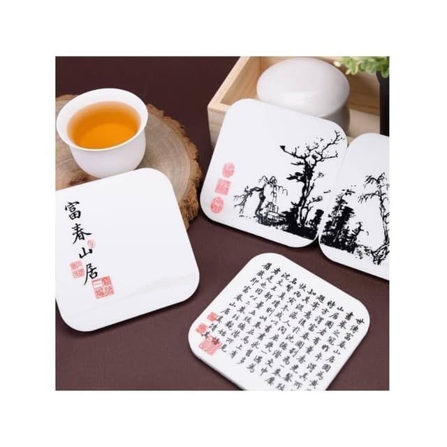 ( 故宮 X 喜朋 )富春山居圖 杯墊(矽膠杯墊)