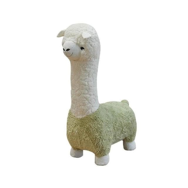 免運 羊駝沙發凳 羊駝娃娃 草泥馬娃娃 羊駝 草泥馬 動物椅凳座椅 沙發動物娃娃 動物椅 生日禮物 送女友 仿真羊駝