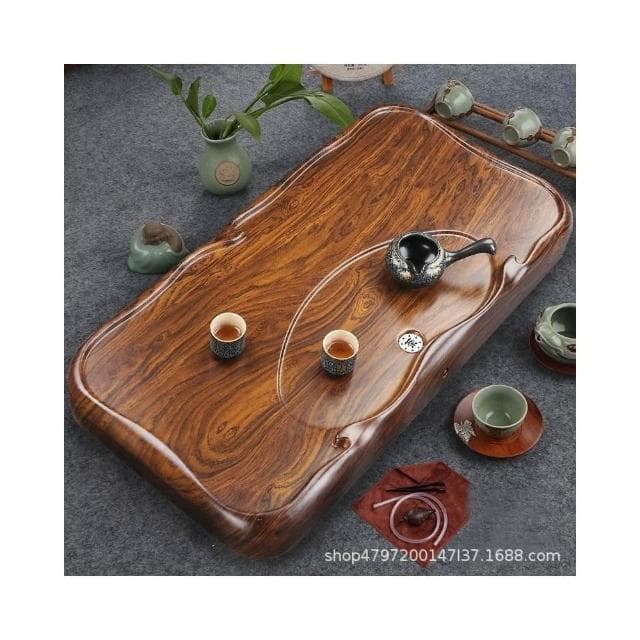 黑檀木茶盤 實木精雕雙龍戲珠茶具 簡約家用茶盤 大號加厚排水小茶臺 茶桌 茶壺