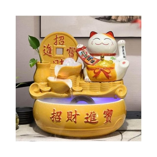 招財貓 招財貓擺飾 流水盆 聚寶盆 流水擺件 招財擺飾 開運 風水招財流水組 風水擺件 開店 橋遷 開幕送禮
