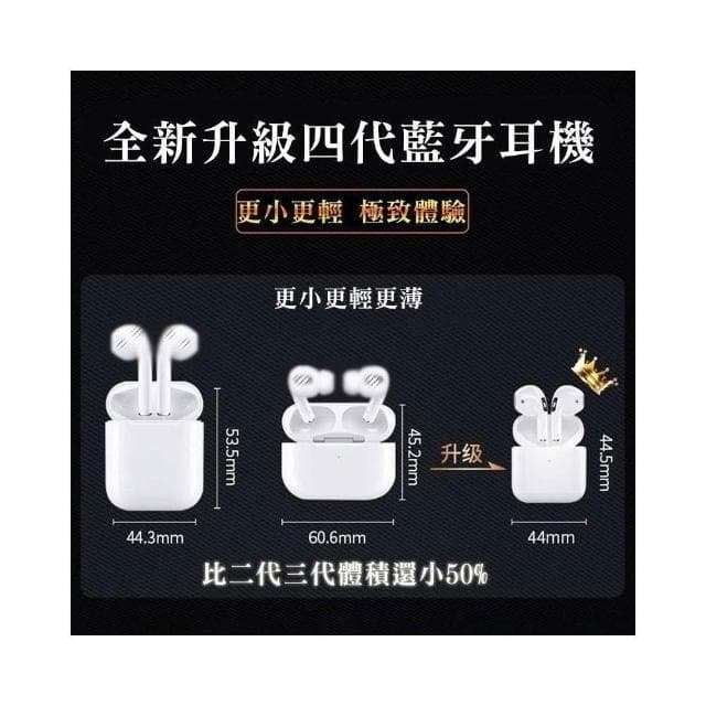 官方正品 華強北藍牙耳機Air4代2025新款適用蘋果四代主動降噪