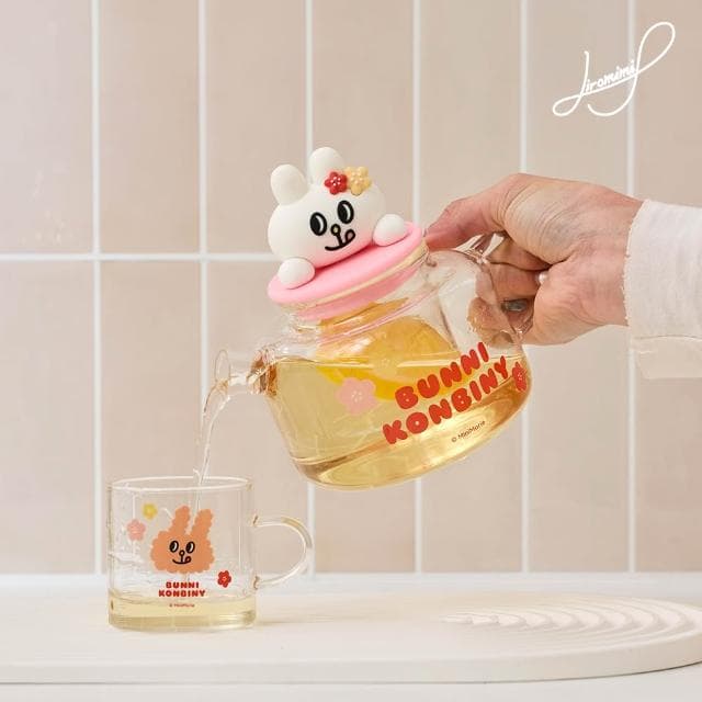 【Sogno 好物專賣店】Bunni Konbiny 泡茶組(2杯1壺) 茶壺 泡茶 茶具 泡茶壺 辦公咖啡杯
