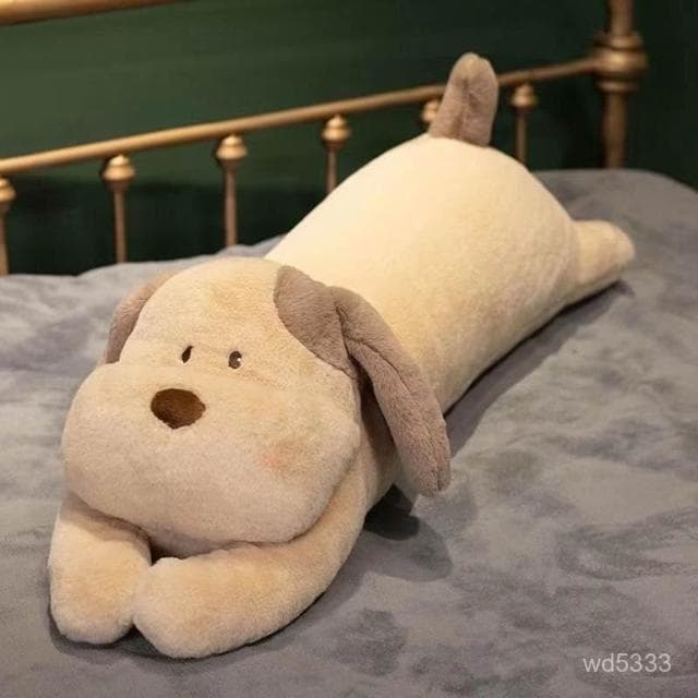 長條狗狗可愛枕頭睡覺女生側睡夾腿娃娃玩偶床上毛絨玩具生日禮物