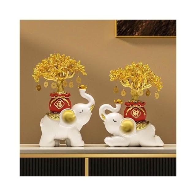 招財大象 財福大象 水晶元寶大象 髮財樹 搖錢樹 水晶發財樹 招財擺飾 玄關擺飾 客廳擺飾 喬遷 開幕 開幕送禮