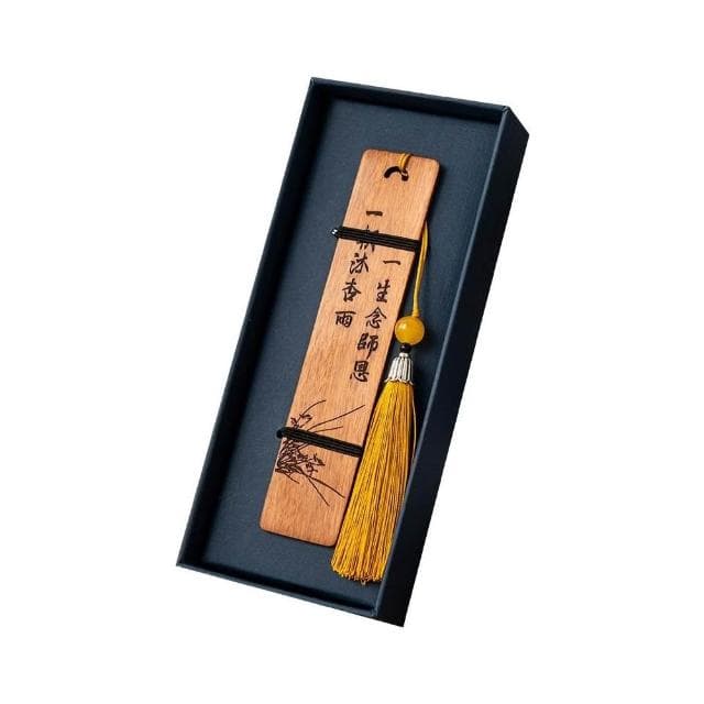 中國風書簽創意小批量文創伴手禮盒古典實木畢業禮物古風勵志書簽