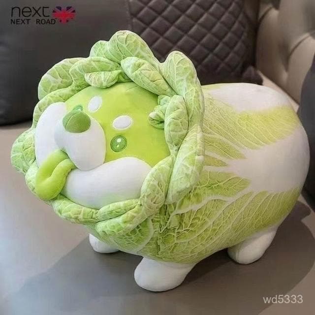 蔬菜精靈網紅白菜公仔玩偶可愛小狗毛絨玩具娃娃女友睡覺生日禮物