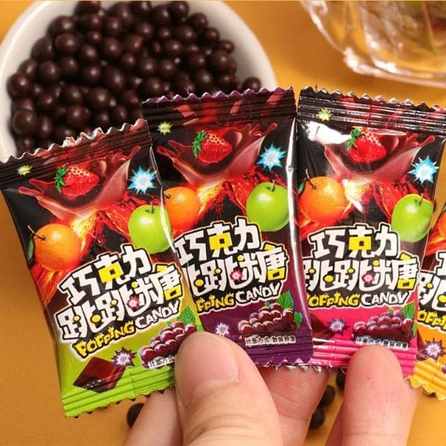  💖 爆款 巧克力 跳跳糖 夾心 巧克力味 小包裝  好玩  零食 批發