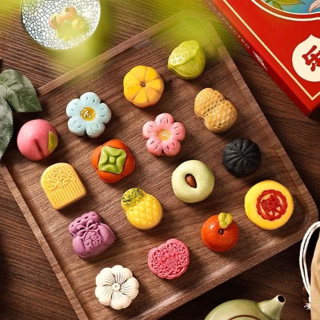  💖 中秋月餅中式糕點和果子禮盒送禮閨蜜下午茶點心小喫甜品多口味