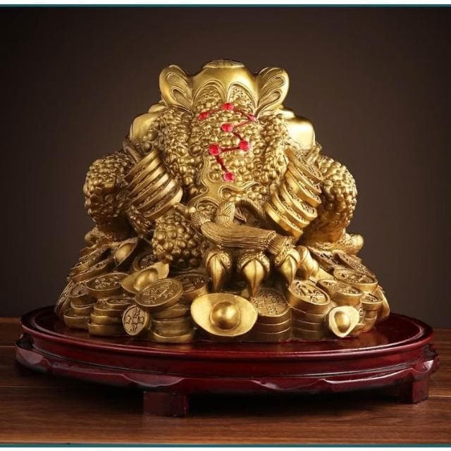 漫生活招財金蟾 純銅金蟾蜍 三腳金蟾蜍 三足銅蟾蜍  咬錢金蟾蜍 風水擺件 招財擺飾 禮物 開業 開運