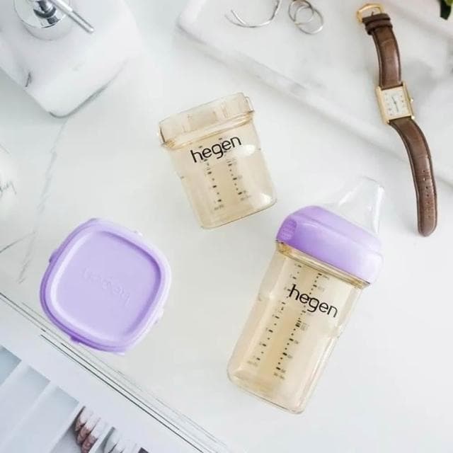 【hegen】金色奇蹟PPSU多功能方圓型寬口奶瓶 240ml 雙瓶組不含塑化劑/不含雙酚A/不含甲醛