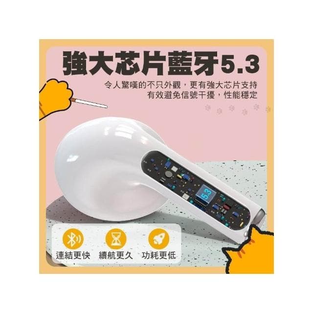 無綫藍牙耳機 數顯 真無線耳機 雙耳無線 藍芽無綫耳機 藍牙耳機 大容量充電倉 頻果安卓 藍牙5.3 持久續航 降噪