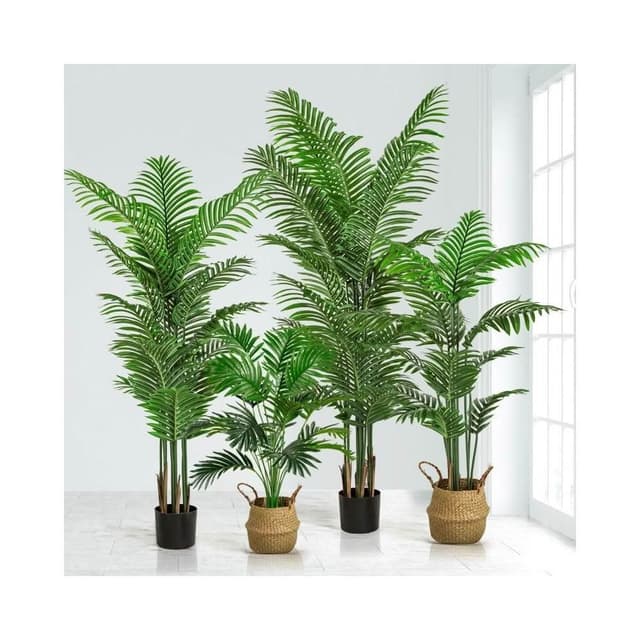 仿真綠植高級感散尾葵植物盆栽家居客廳裝飾擺件落地室內假樹綠植
