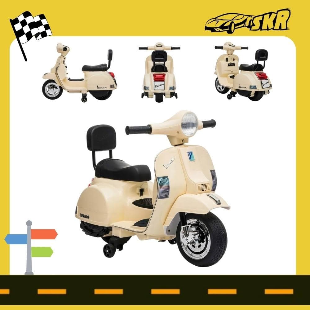 【聰明媽咪】小偉士兒童電動摩托車 偉士牌機車 A008 機車玩具 汽車玩具 抓週 小朋友生日禮物 兒童派對慶生  聰明媽咪