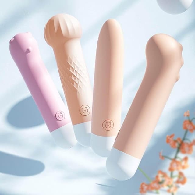 潮水收集器 療癒系可愛迷你造型10頻震動按摩棒 靜音防水 USB充電(女性情趣用品 禮物 自慰 調情)