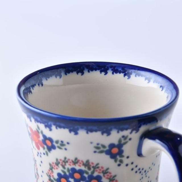 【波蘭陶】Vena野莓物語系列寬口馬克杯400ml波蘭手工製水杯茶杯馬克杯 入厝禮