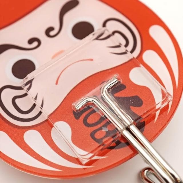 【longtanji】隆探吉 精緻可愛壓克力無痕掛勾 2入 (交換禮物 聖誕禮物  廚房掛勾 浴室掛勾 達摩不倒翁 福神)