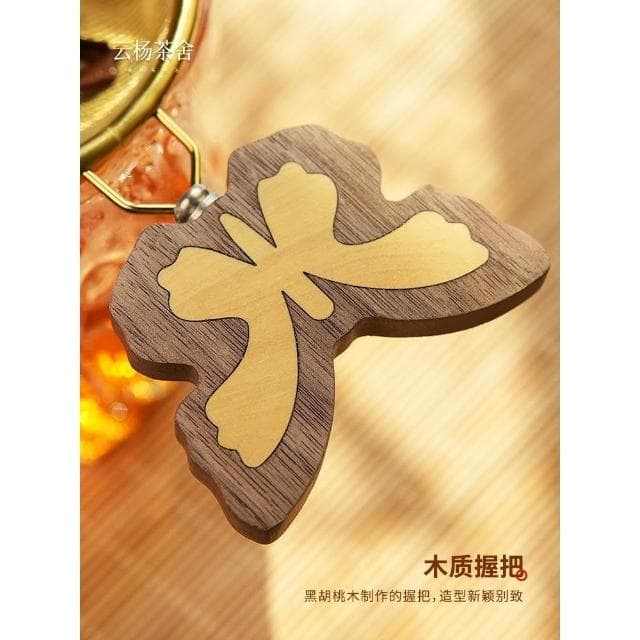 不銹鋼蝴蝶茶漏茶濾茶葉過濾網家用功夫茶具用品配件公道杯濾茶器