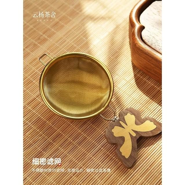 不銹鋼蝴蝶茶漏茶濾茶葉過濾網家用功夫茶具用品配件公道杯濾茶器