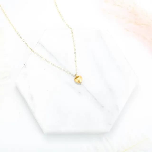 【Angel & Me】愛心 種子 s925 純銀厚鍍 24k 純金 項鍊 生日禮物