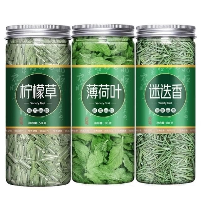 新貨薄荷葉新鮮食用迷迭香檸檬草真材實料罐裝