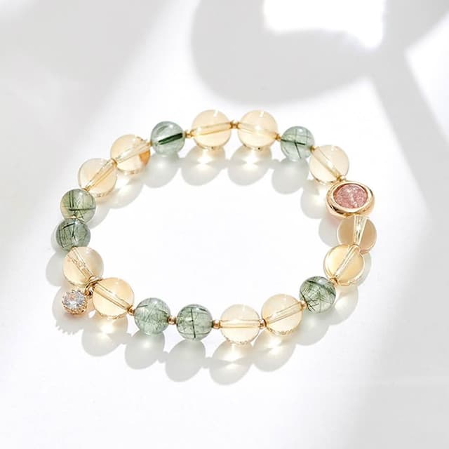 【my stere 我的時尚秘境】現貨-現貨-超強招正偏財旺人緣黃水晶手鍊(招財強運   旺人緣  晶透水晶)