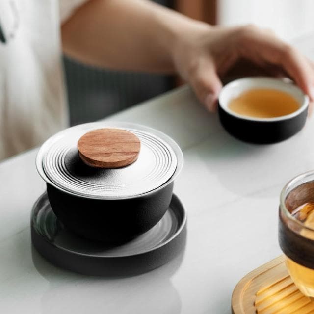 粗陶旅行茶具組/附精美收納盒(泡茶組 茶具 旅行茶具 茶器套裝)