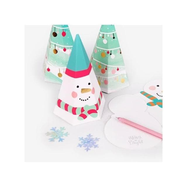 嚴選SHOP 聖誕節三角錐盒 聖誕包裝盒 聖誕節紙盒 聖誕盒 紙盒 聖誕禮物盒 聖誕包裝 聖誕節餅乾糖果盒 X097