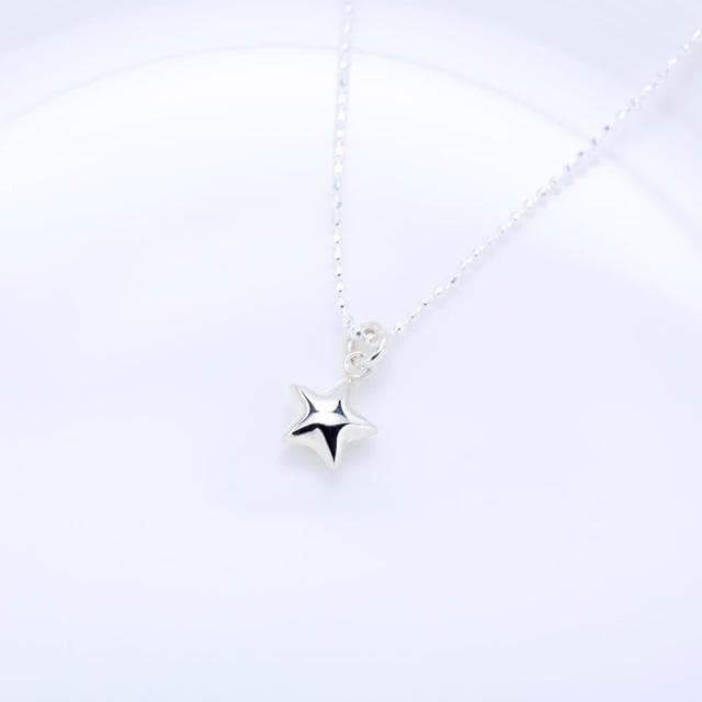 【Angel & Me】摺紙 許願 流星 星星 Star s925 純銀 項鍊 禮物
