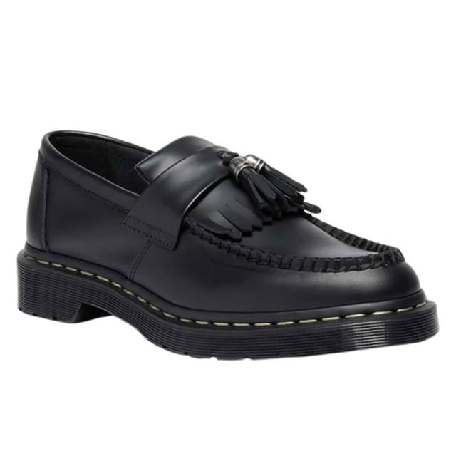 【Dr.Martens】預購 日本限定 Dr. Martens ADRIAN 馬汀 灰色縫線金屬飾扣流蘇樂福鞋