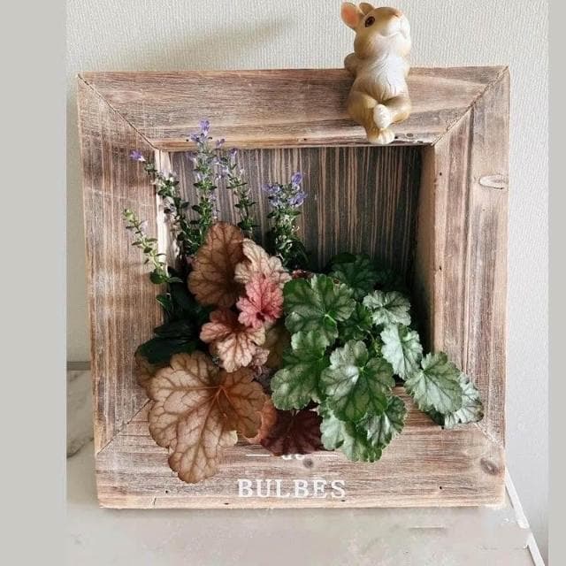 【璟采職人】木框花器 木質盆栽 永生花花器 乾燥花花器 造型花盆 盆栽花器 多肉植物盆栽 多肉植物花器 多肉植物 花禮