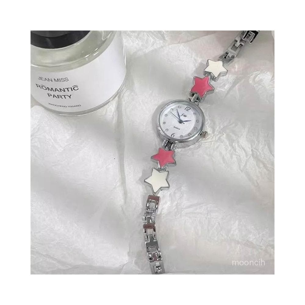 偉偉有道 【1473人收藏】星星錶手鏈女學生水鑽精緻禮物高顔值手錶女款高級感小衆閨蜜小巧